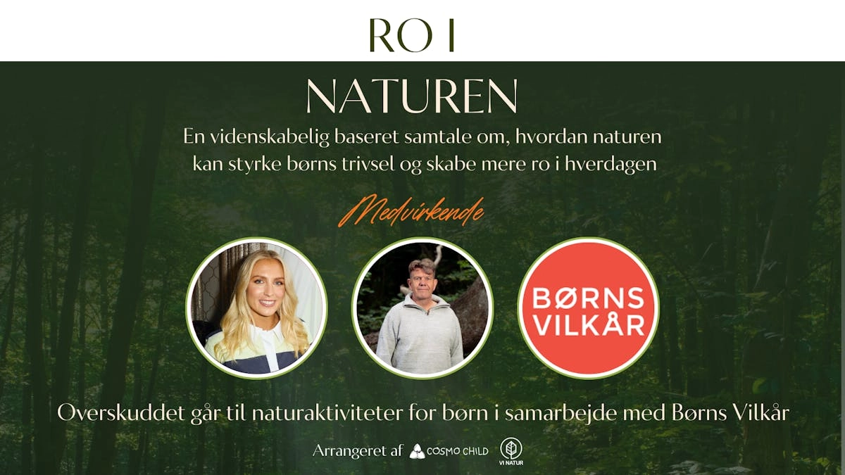 Ro i Naturen talk event – Hvordan naturen styrker børns trivsel