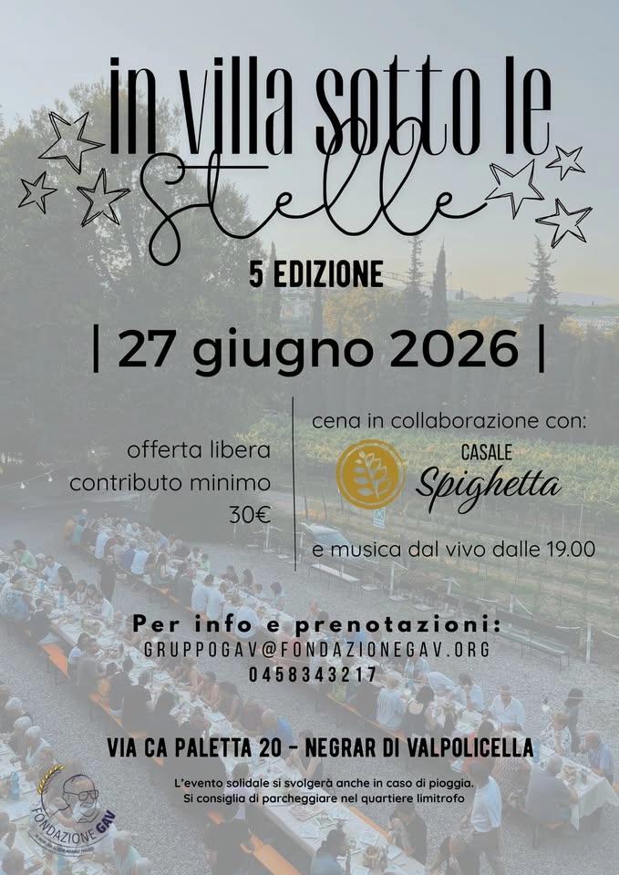 In Villa sotto le Stelle