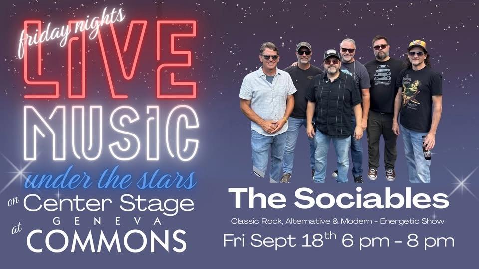 Live Music Fridays at Geneva Commons - Featuring The Sociables