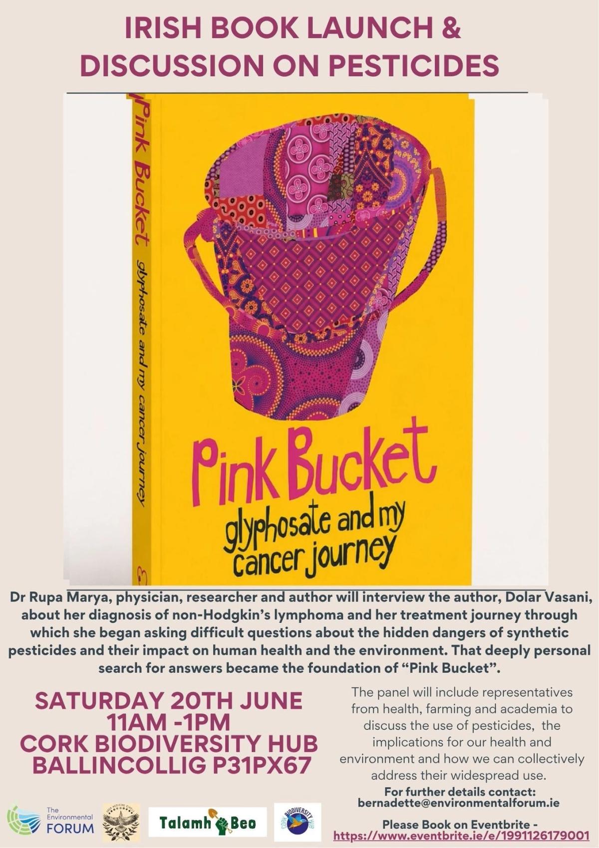 "Pink Bucket" Book launch & conversation about Pesticides