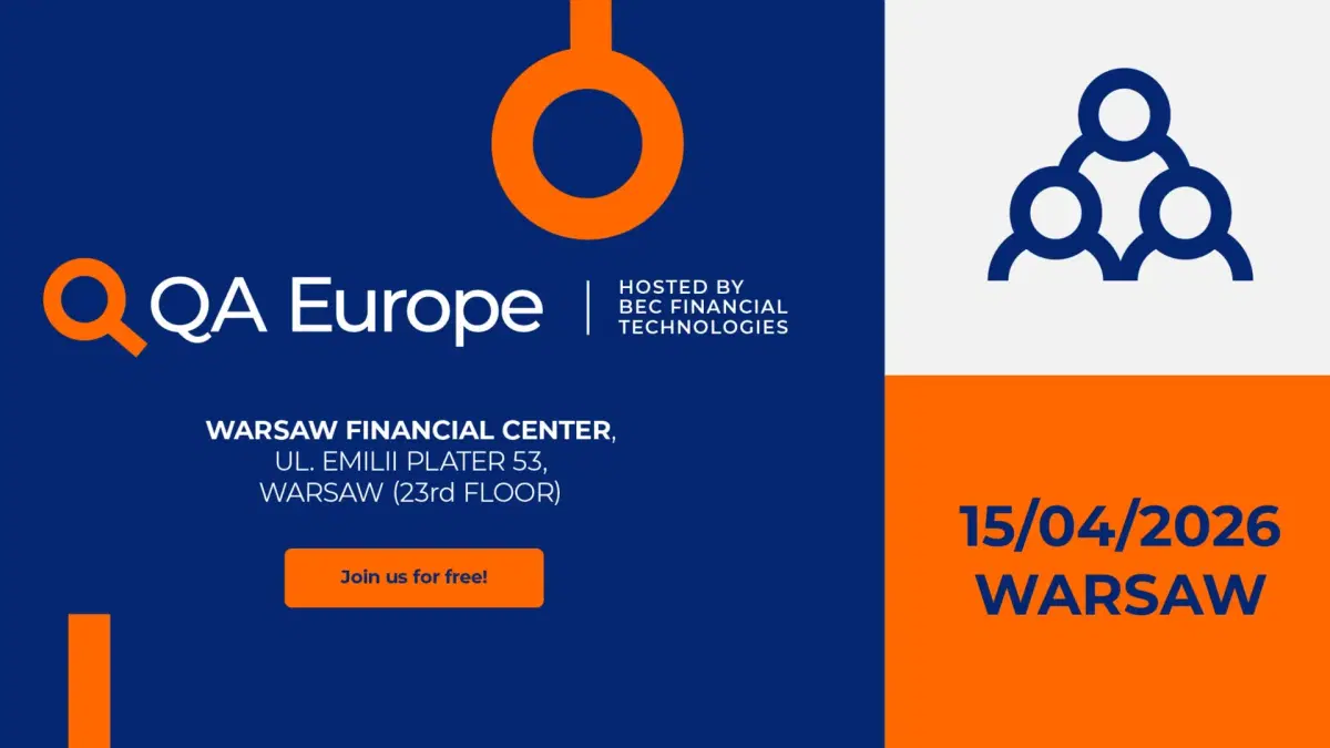 Conference QA Europe 2026 - 15.04.2026 in Warsaw đ