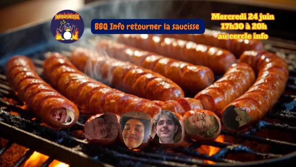 BBQ Info retourner la saucisse