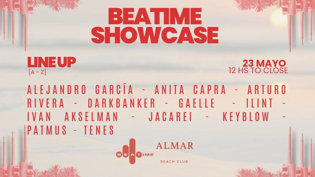BEATIME Showcase - 12hs Beach party