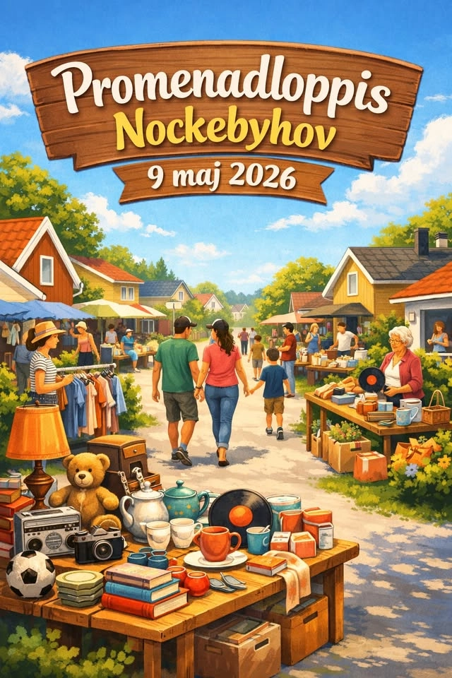 Promenadloppis i Nockebyhov 9 maj 2026