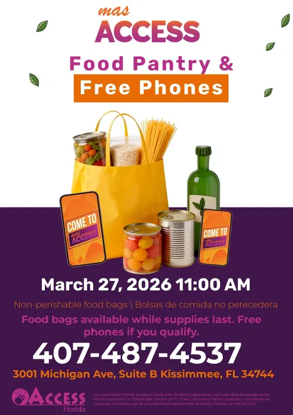 đ„đ±đ„« KISSIMMEE! FREE FOOD BAGS + FREE PHONES (IF YOU QUALIFY)! đ„«đ±đ„ !!