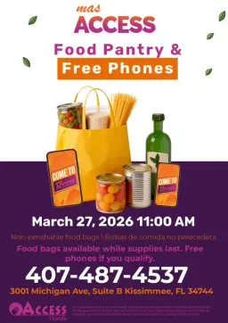 🔥📱🥫 KISSIMMEE! FREE FOOD BAGS + FREE PHONES (IF YOU QUALIFY)! 🥫📱🔥 !!