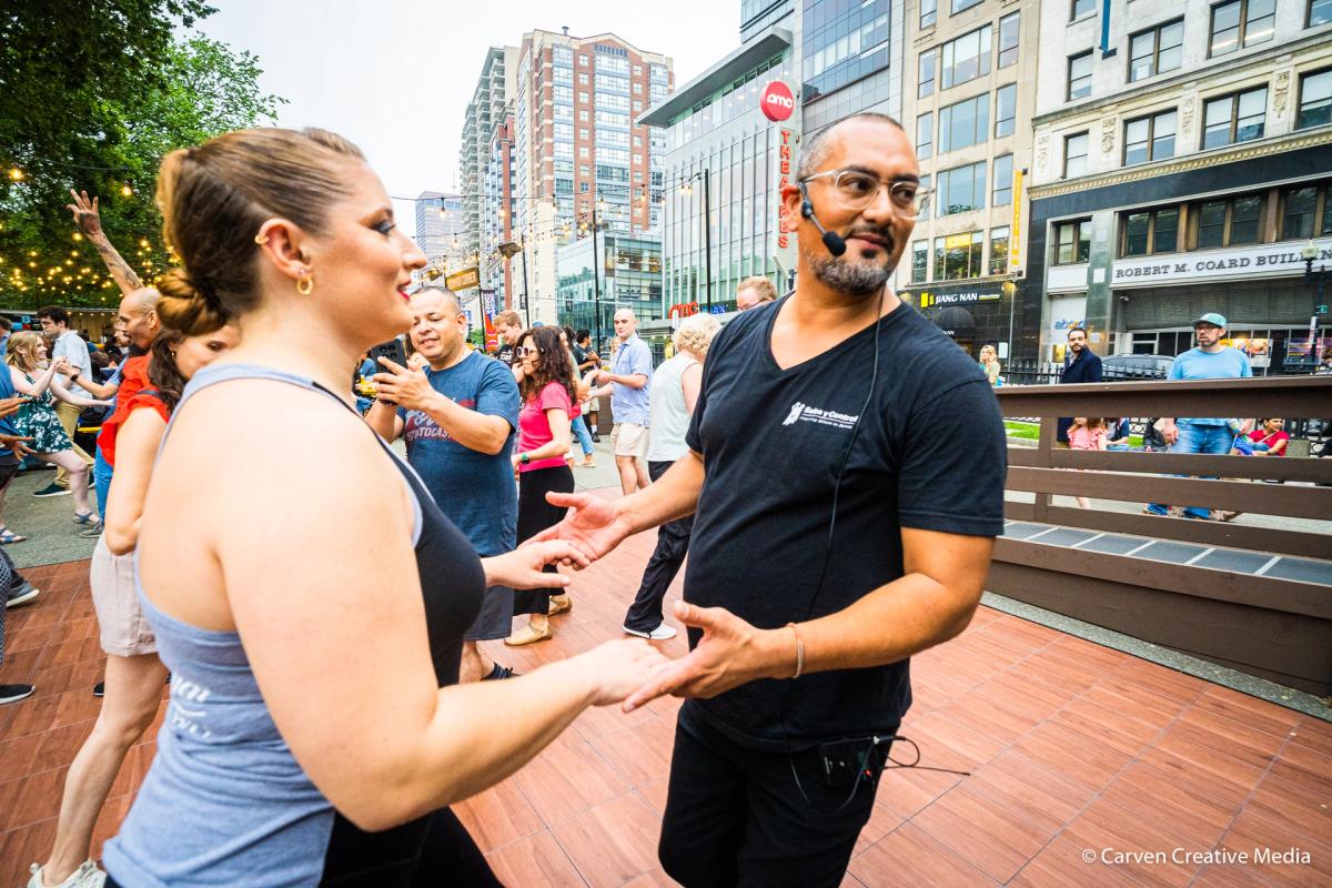 Salsa Dancing at The Grove at Lawn on D Presented by Salsa y Control
