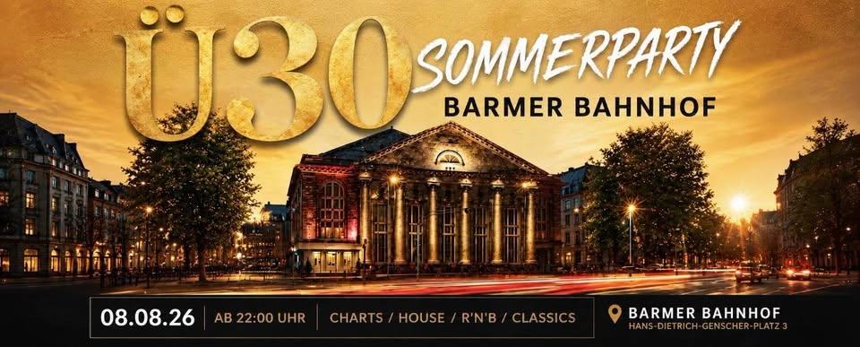 Ũ30 Sommerparty! Charts/House/RnB