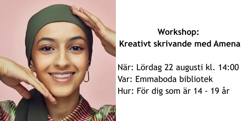 Workshop: Kreativt skrivande med Amena - 14-19 år