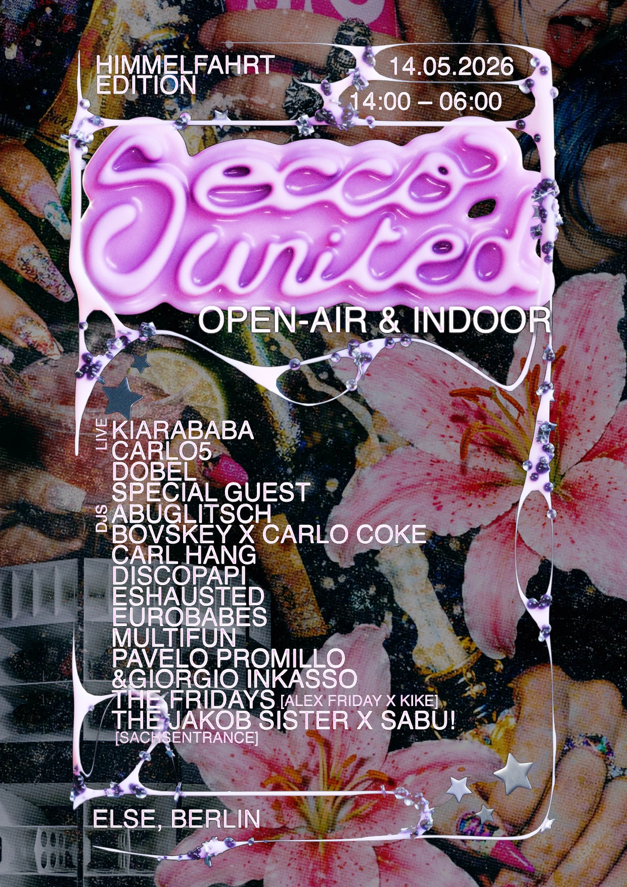 SECCO UNITED Open Air & Indoor: KIARABABA, Carlo5, Dobel, AbuGlitsch, uvm