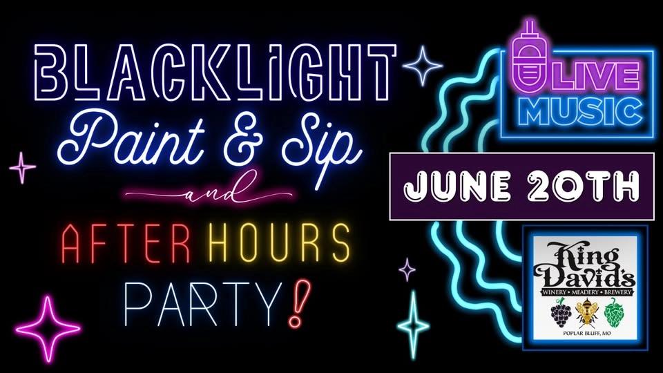 Blacklight Paint & Pour