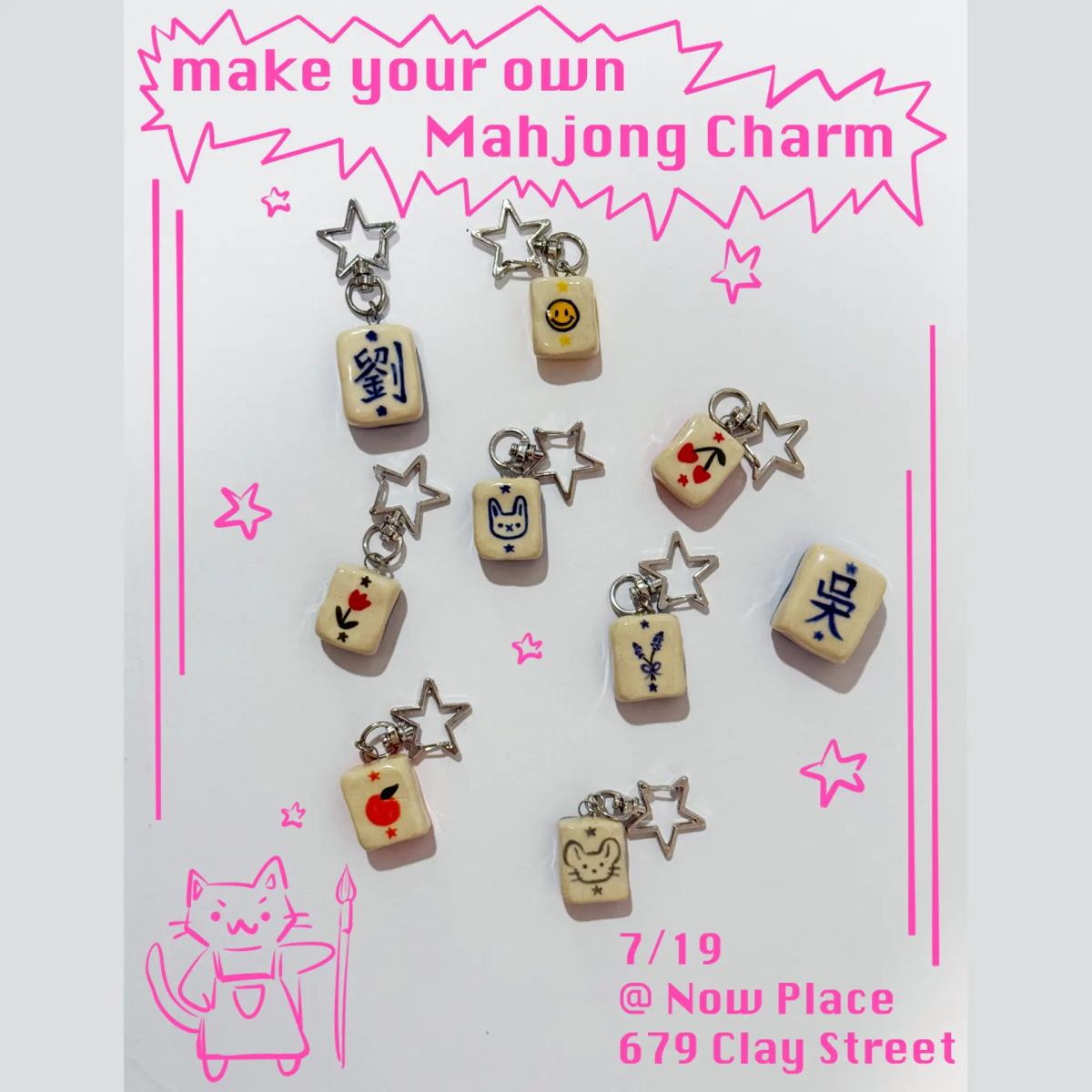 ᰔ ⊹˚₊ Ceramic Mahjong Charm Workshop ₊˚⊹ ᰔ