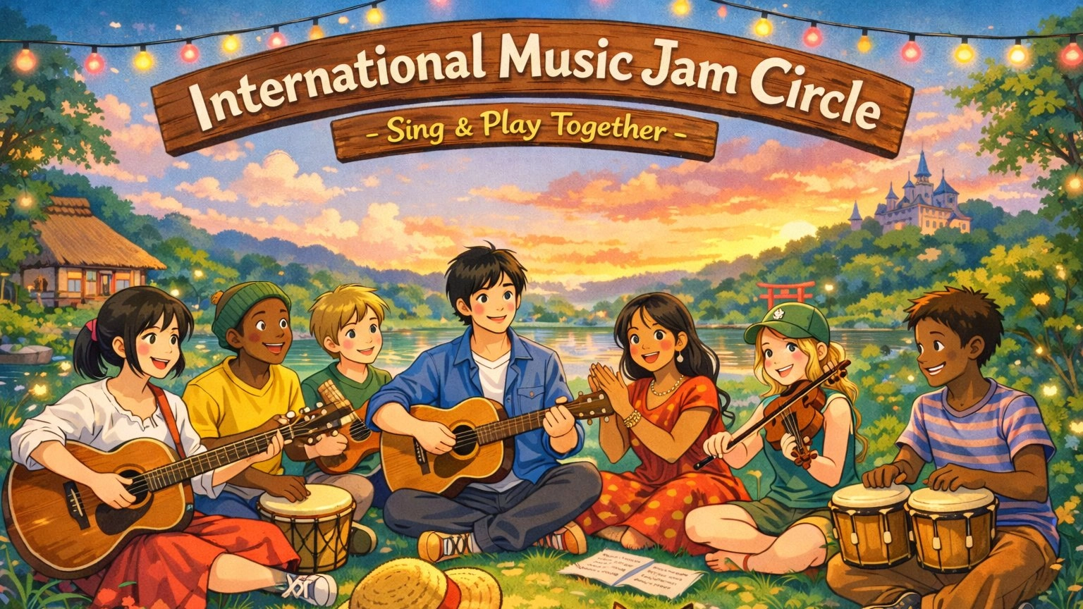 Mon & Thu 🎙️🎸 International Music Jam Circle 🎵 Sing & Play Together