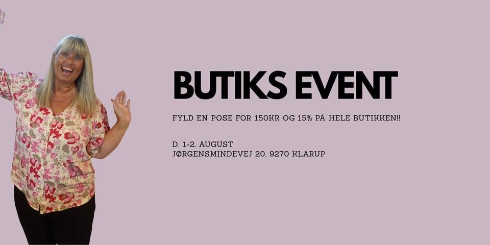 BUTIKS EVENT - FYLD EN POSE FOR 150KR OG 15% PÅ HELE BUTIKKEN!