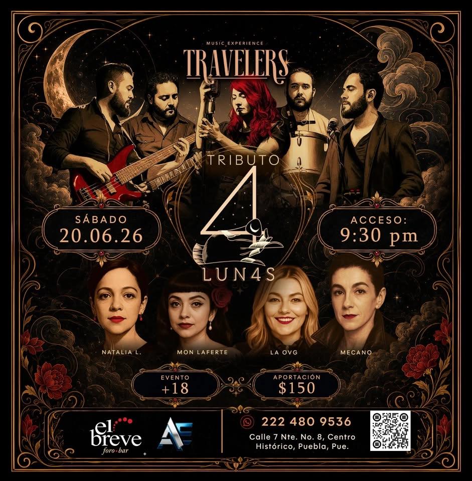 THE TRAVELERS: Tributo a 4 LUNAS.