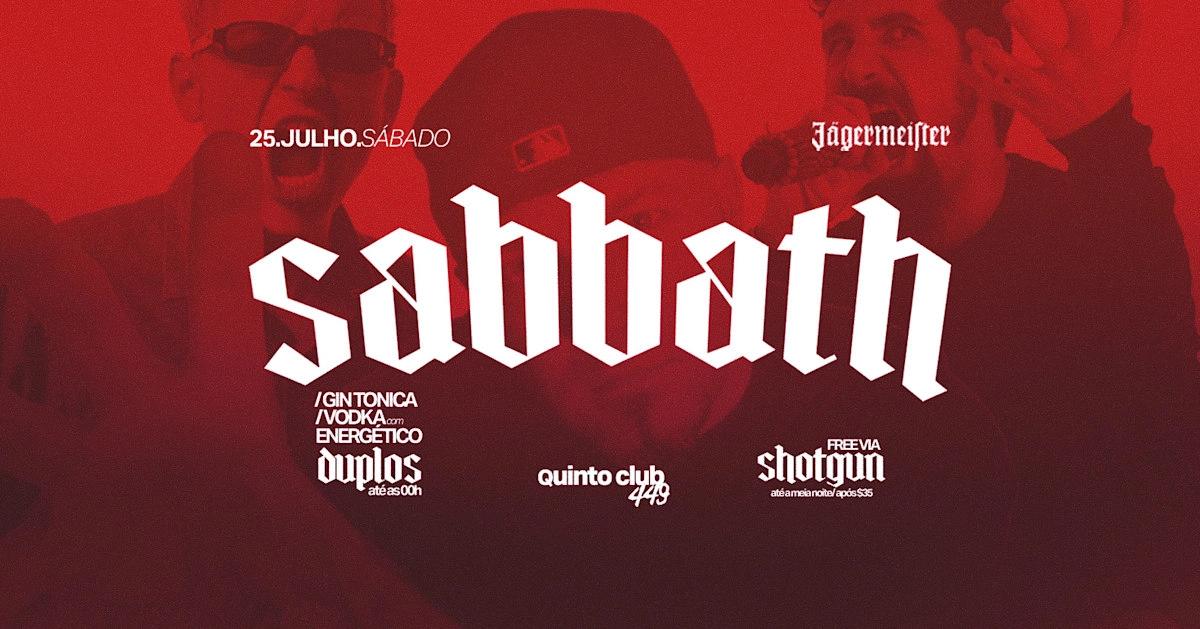 Sabbath (25.07) - Sábado!