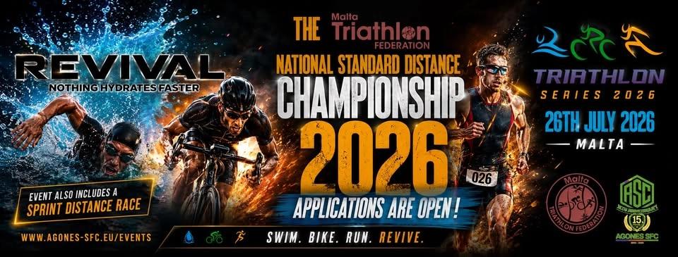 Triathlon Series 2026-Race 3 - 'Revival' Standard National Championships 2026 ( sprint + Standard )