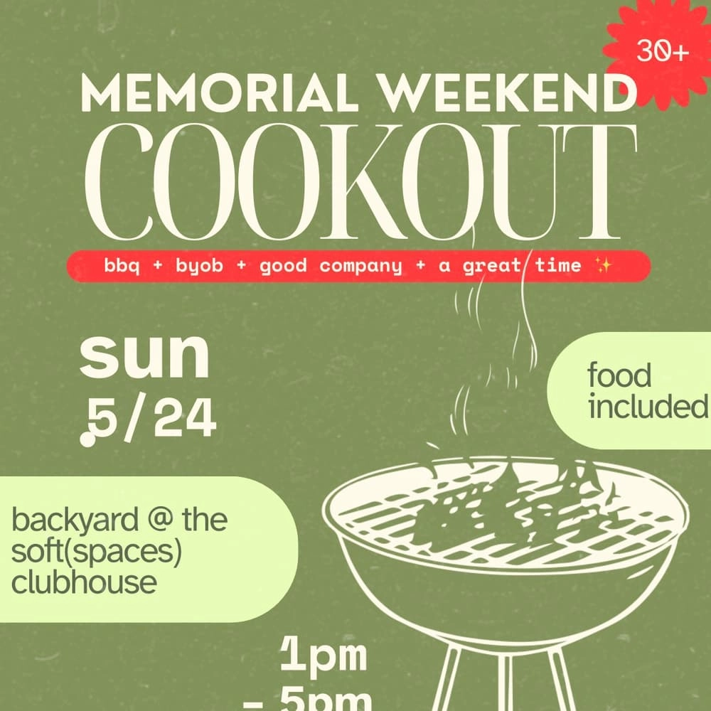 memorial weekend cookout (30+) ✨