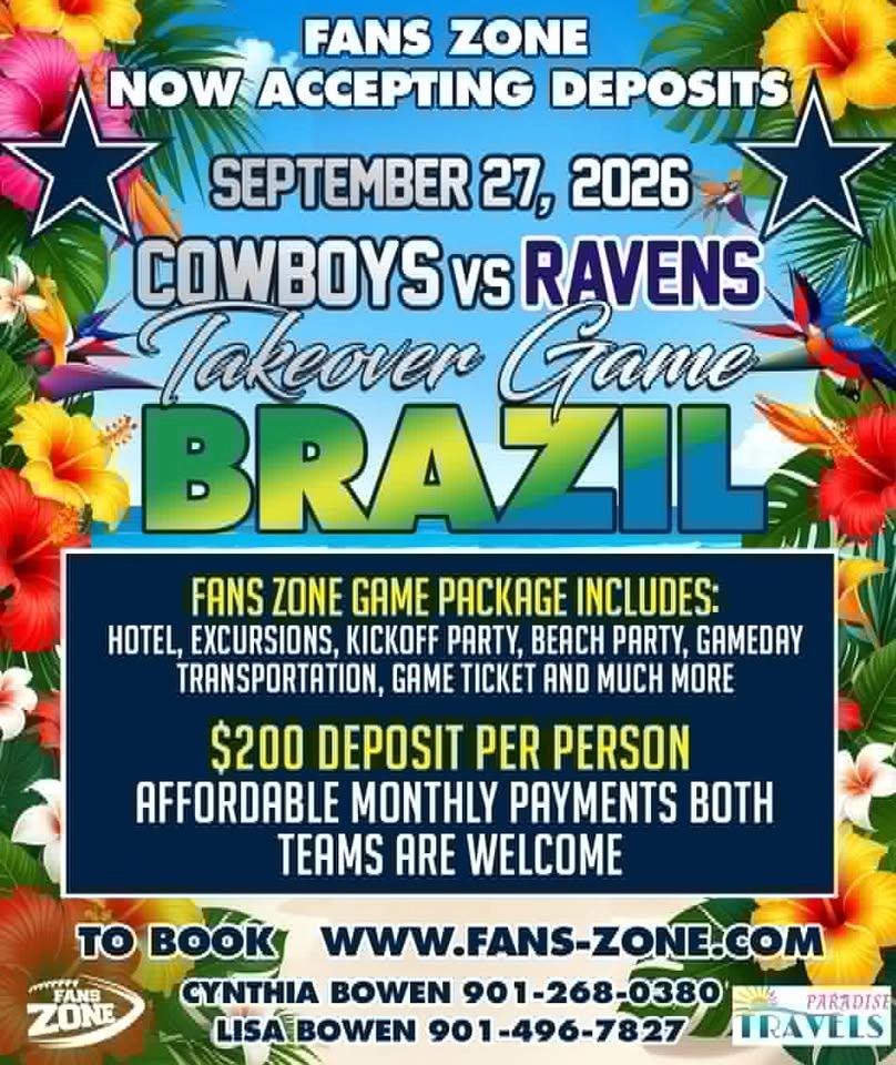 COWBOYS VS RAVENS GAME BRAZIL-FANS ZONE