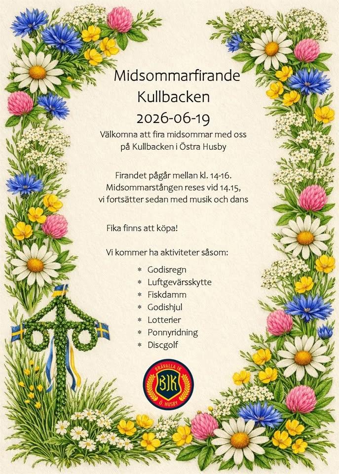 Midsommarfirande i kullbacken