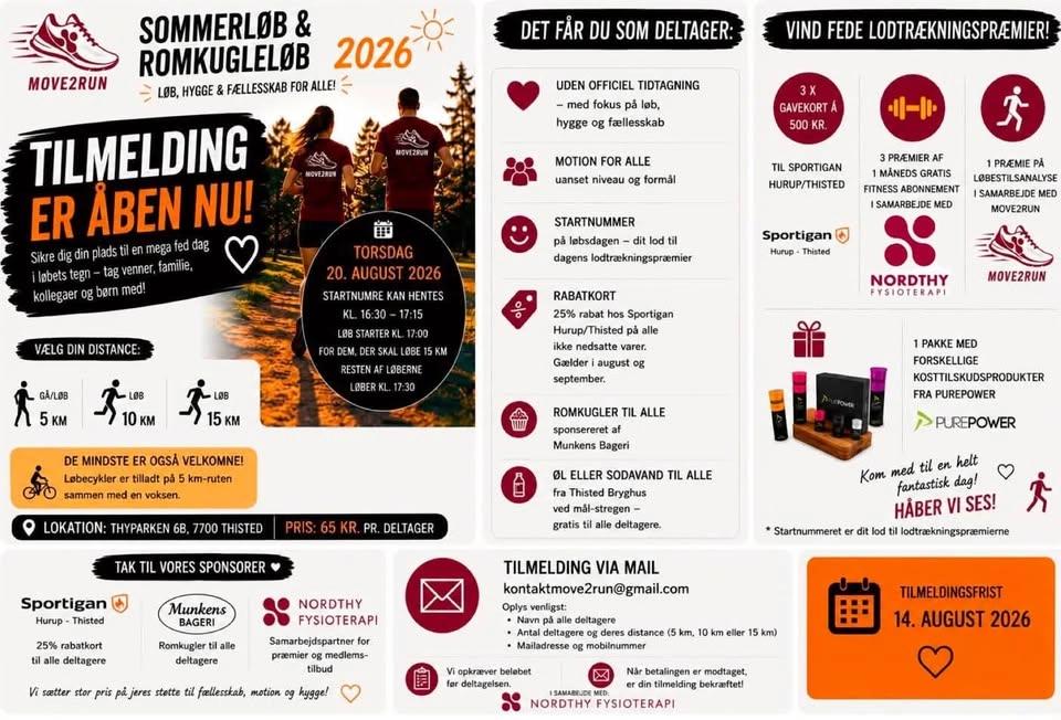 Sommerløb & Romkugleløb 2026