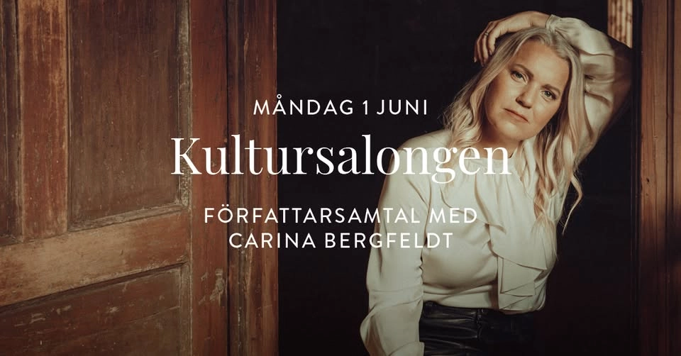FULLBOKAT – En författarkväll med Carina Bergfeldt på Hôtel Eggers