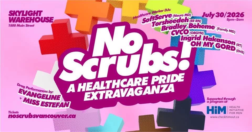 No Scrubs! Healthcare Worker (and pals) Pride Party!