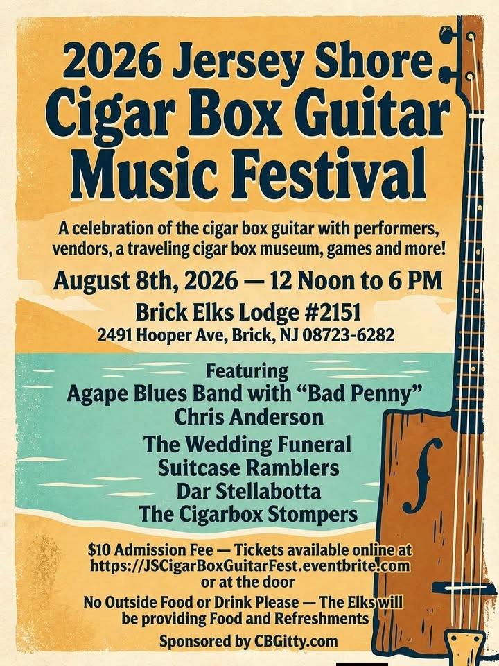 2026 Jersey Shore Cigar Box Guitar Music Festival