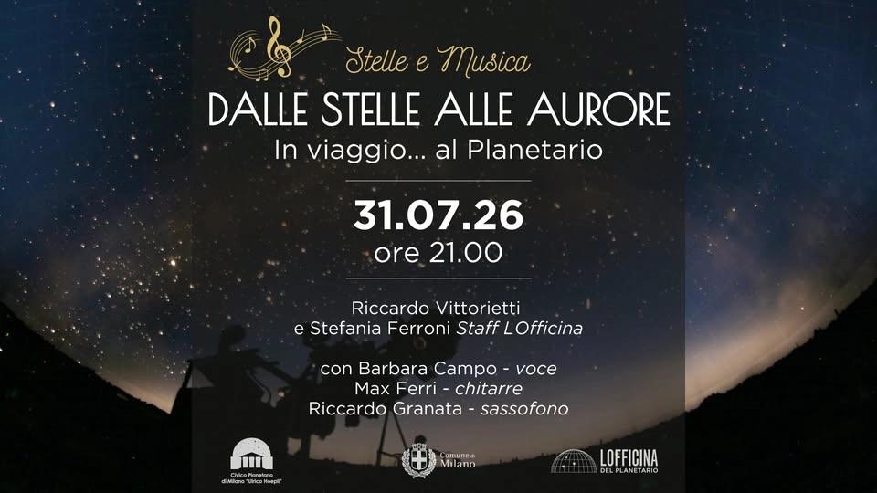 DALLE STELLE ALLE AURORE. IN VIAGGIO⦠AL PLANETARIO