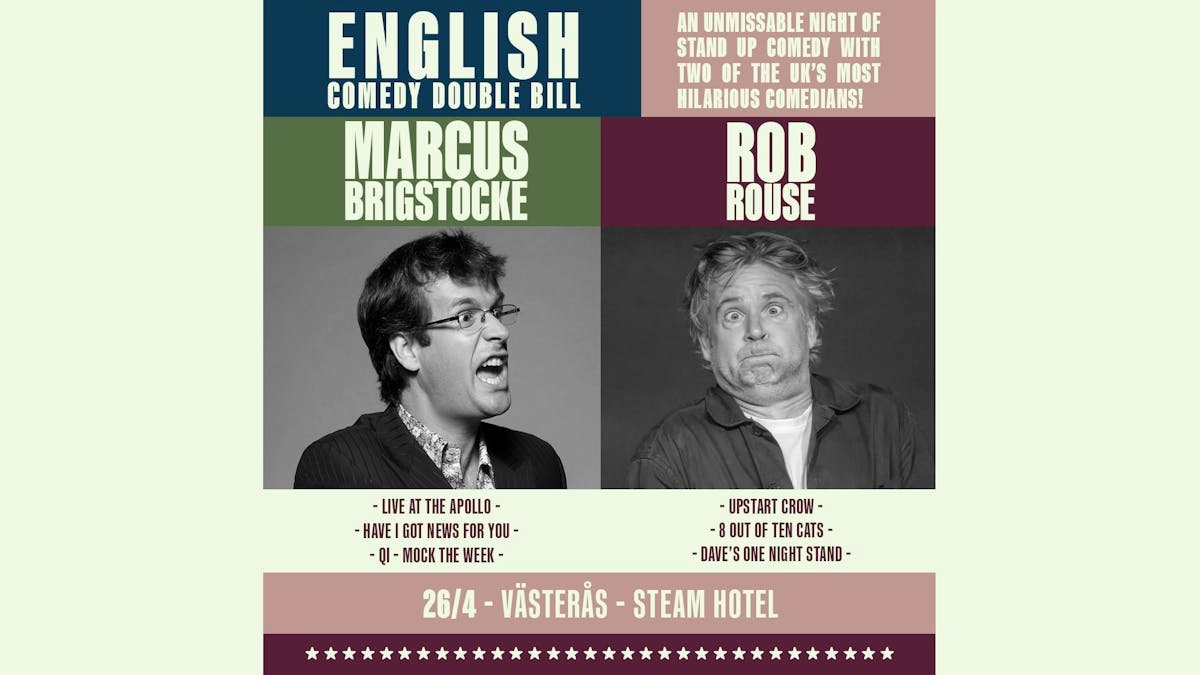 English Comedy Double Bill - Marcus Brigstocke & Rob Rouse