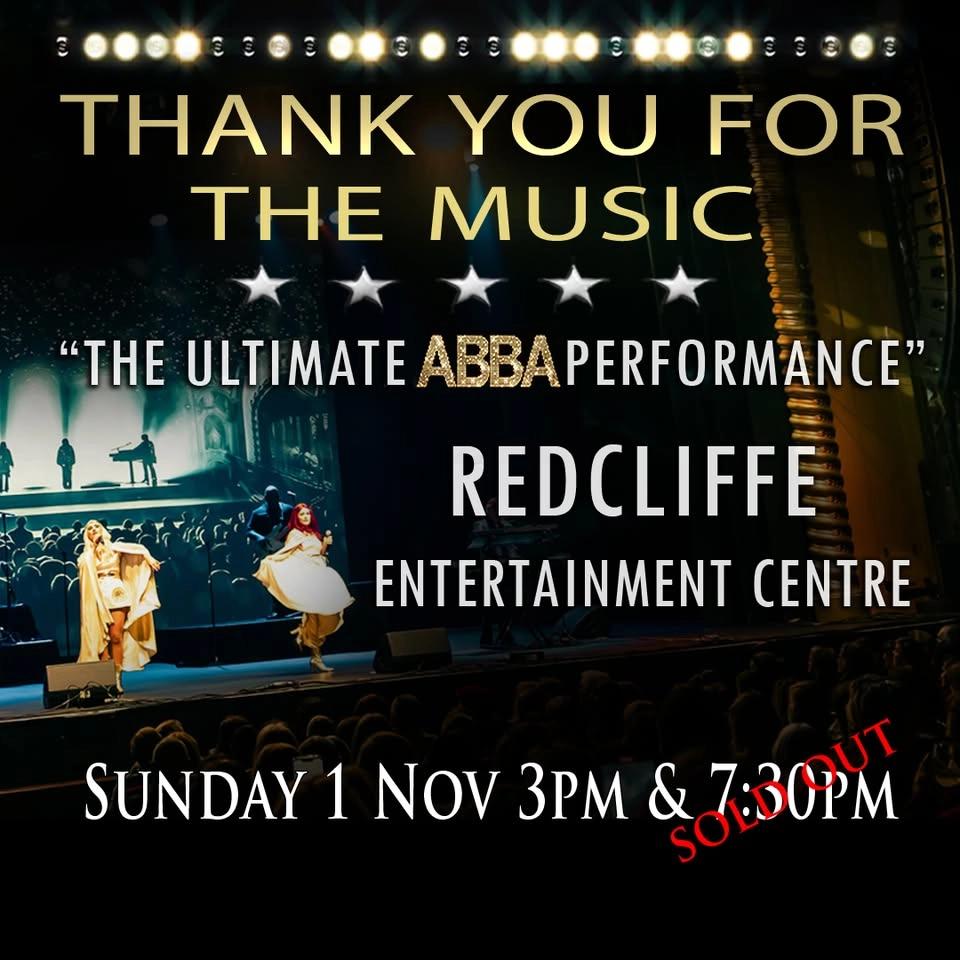 REDCLIFFE Entertainment Centre - Sunday 1 November, 3pm and 7.30pm.