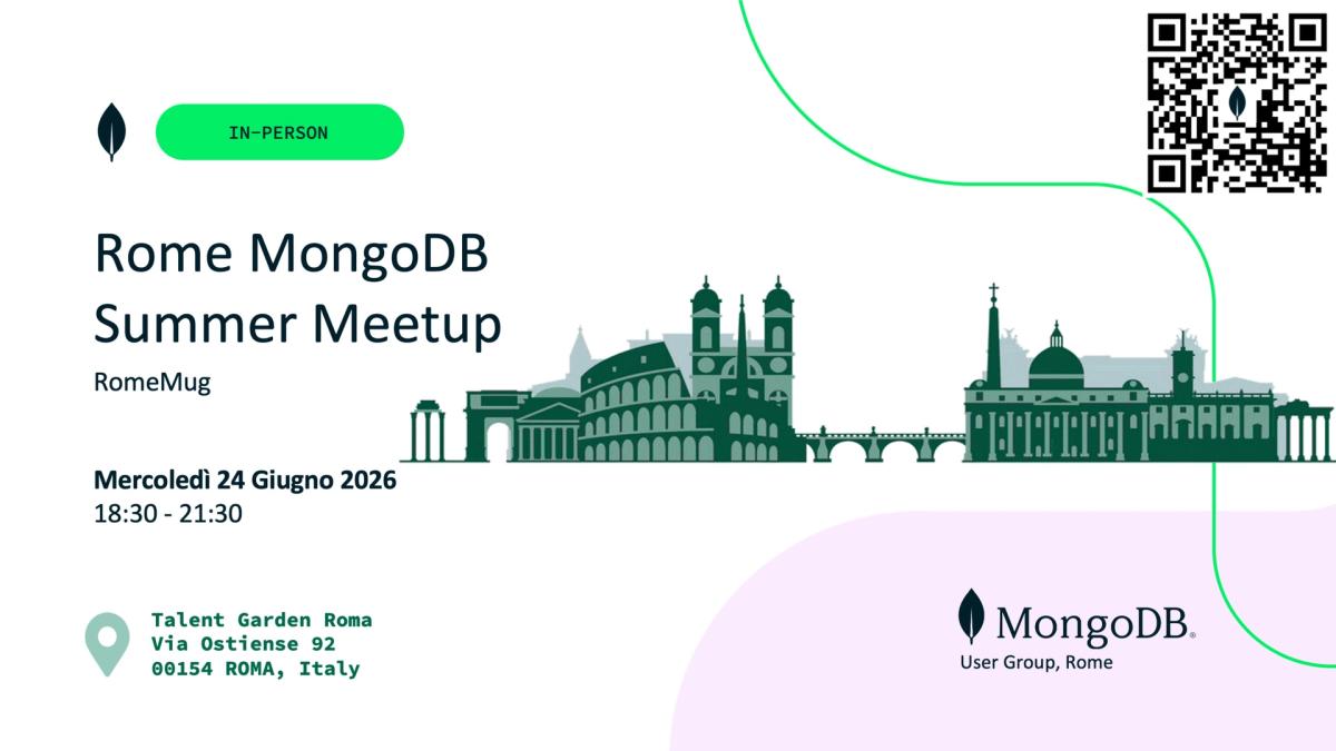 Rome MongoDB Summer Meetup