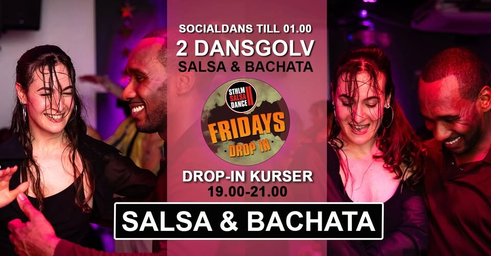Salsa & Bachata drop-in 17 april på Stockholm Salsa Dance!
