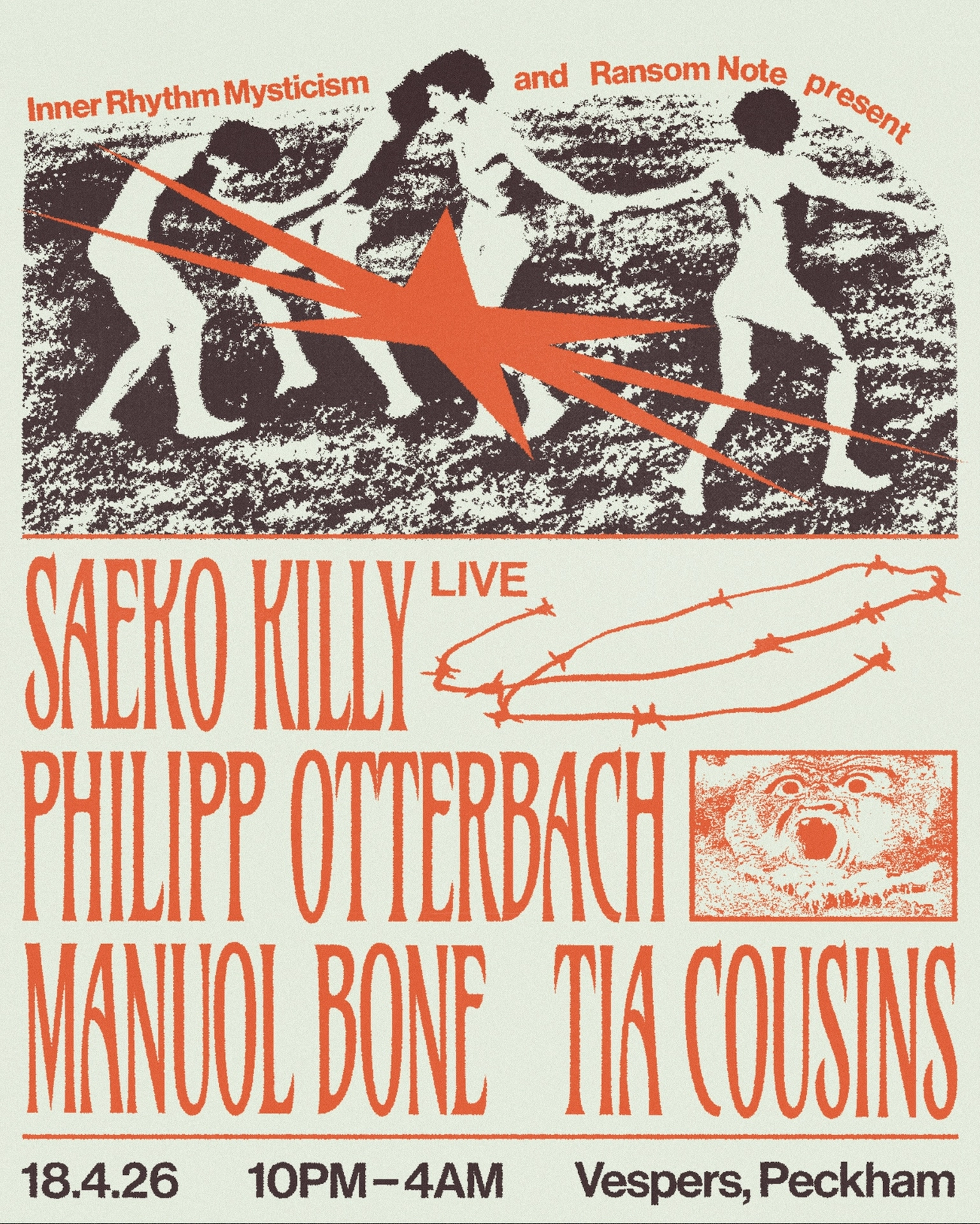 IRM x Ransom Note: Saeko Killy (Live) / Philipp Otterbach + more
