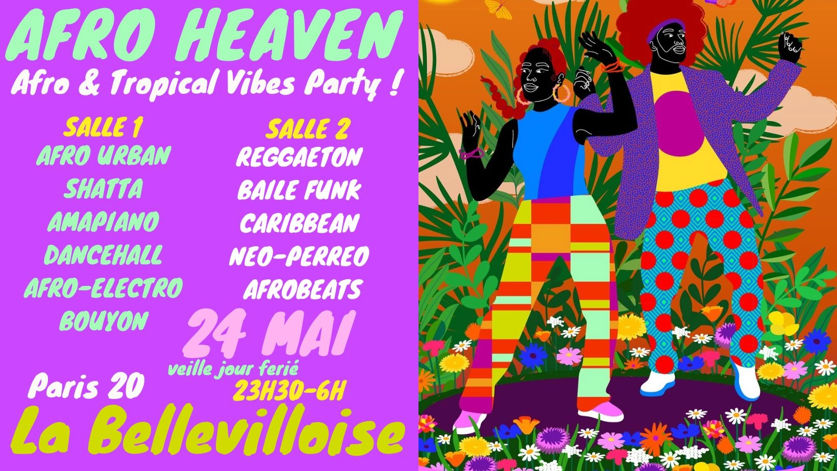 Afro Heaven ~ Afro & Tropical Vibes Party à La Bellevilloise