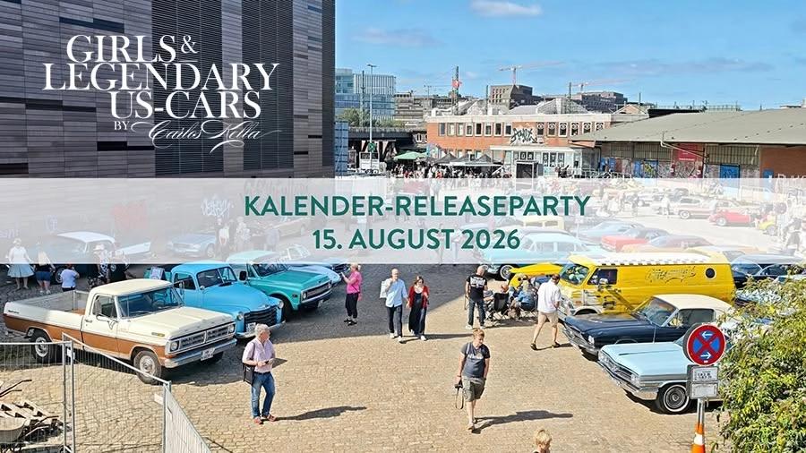 Girls & legendary US-Cars Kalender 2027 | Releaseparty