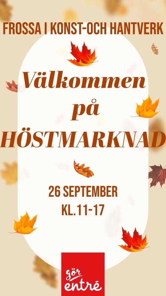 Höstmarknad på Entré