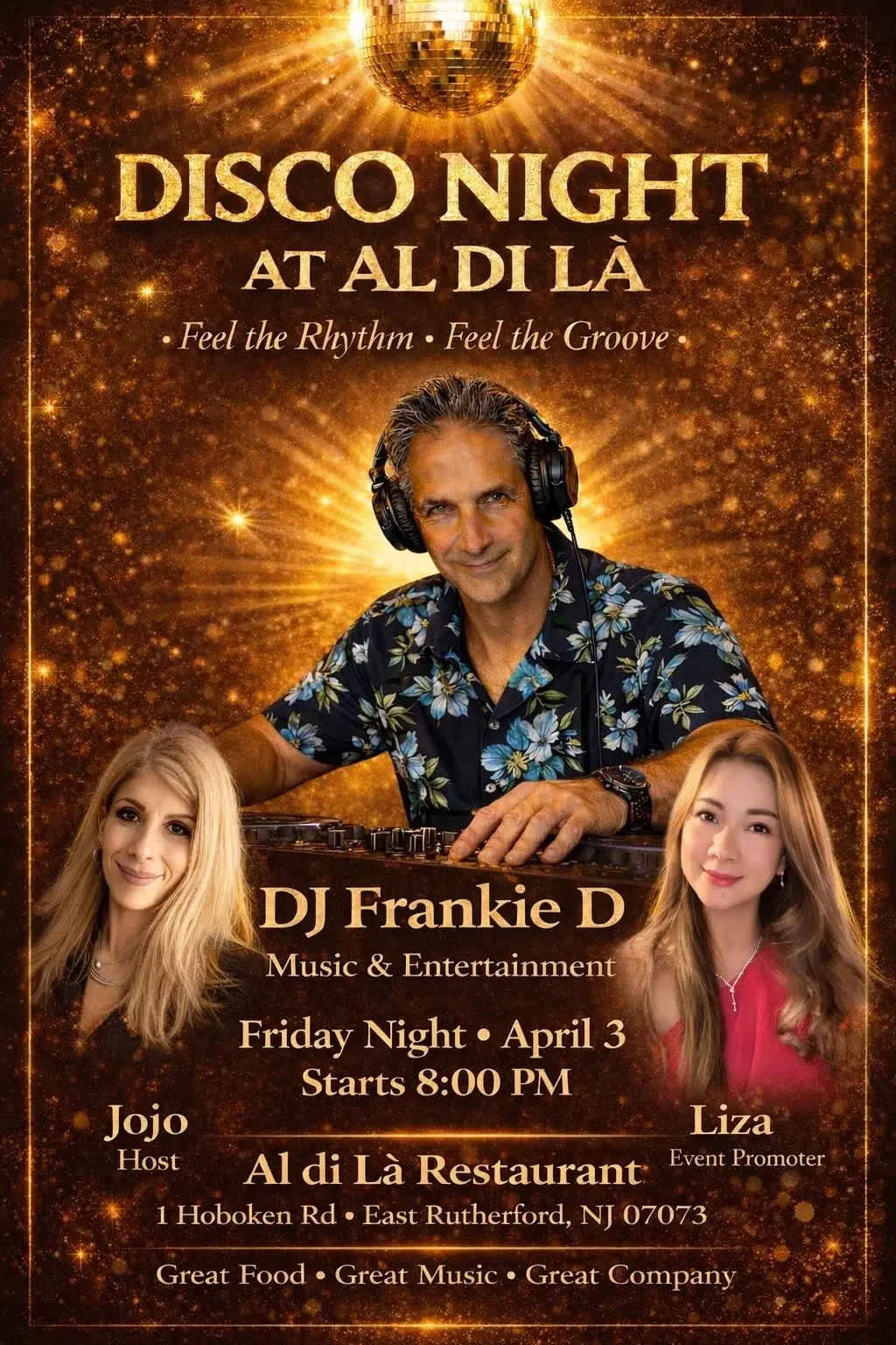 Disco Night & Dancing at Dominic’s Italian Restaurant