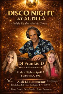 Disco Night & Dancing at Dominic’s Italian Restaurant