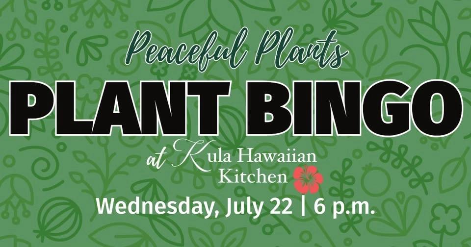 Plant Bingo with Peaceful Plants