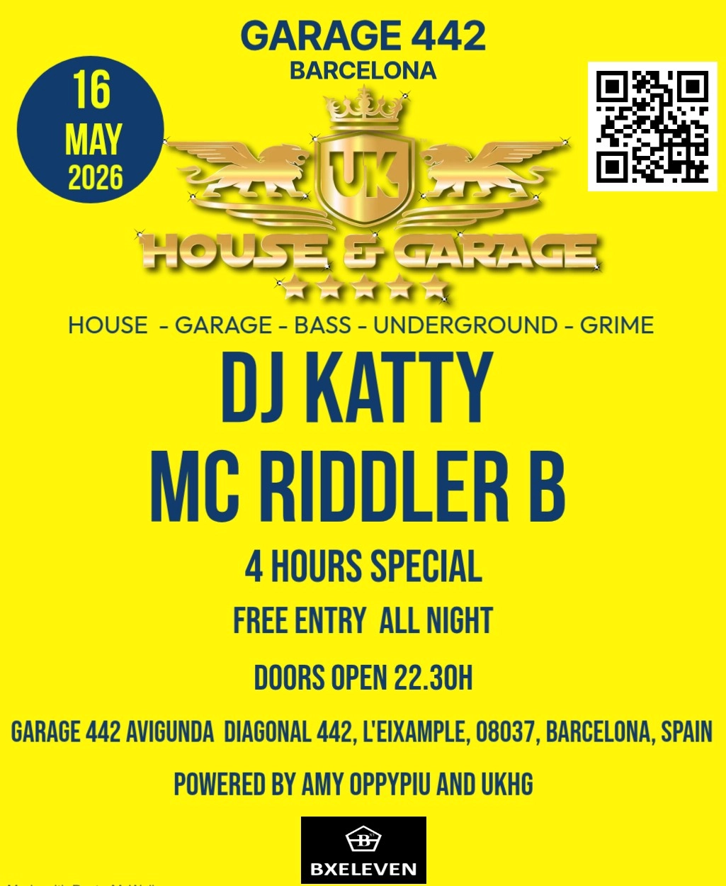 UK HOUSE AND GARAGE IN BARCELONA