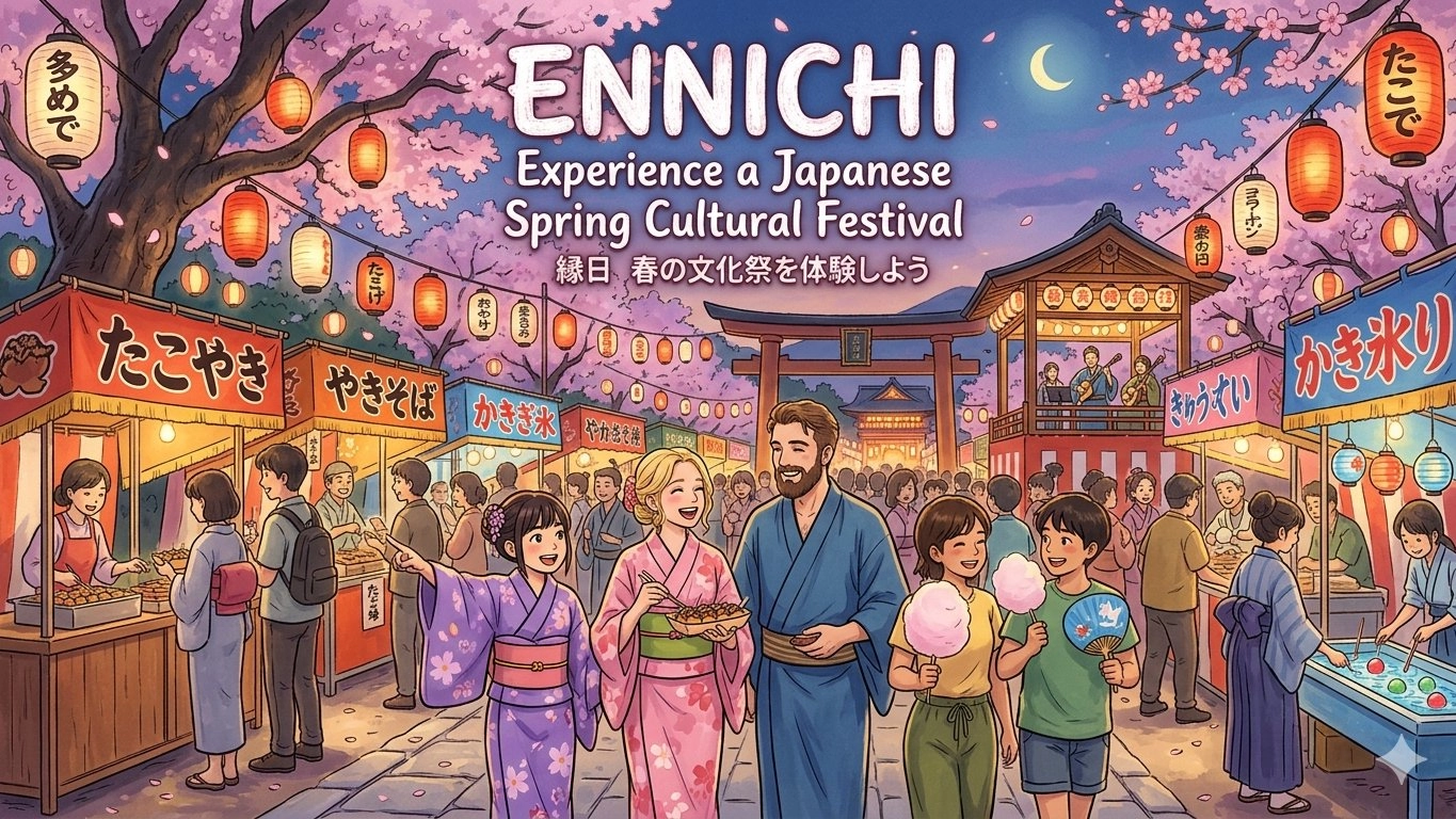 🌸🍡🎏 ENNICHI 🏮 Experience a Japanese Spring Cultural Festival