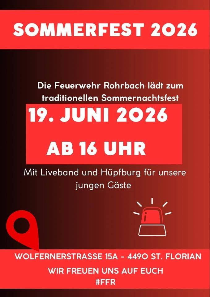Sommerfest 2026 FF Rohrbach