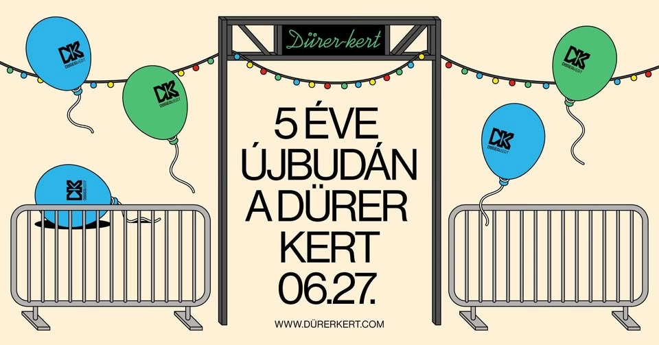 5 éve Újbudán a Dürer Kert 🎂