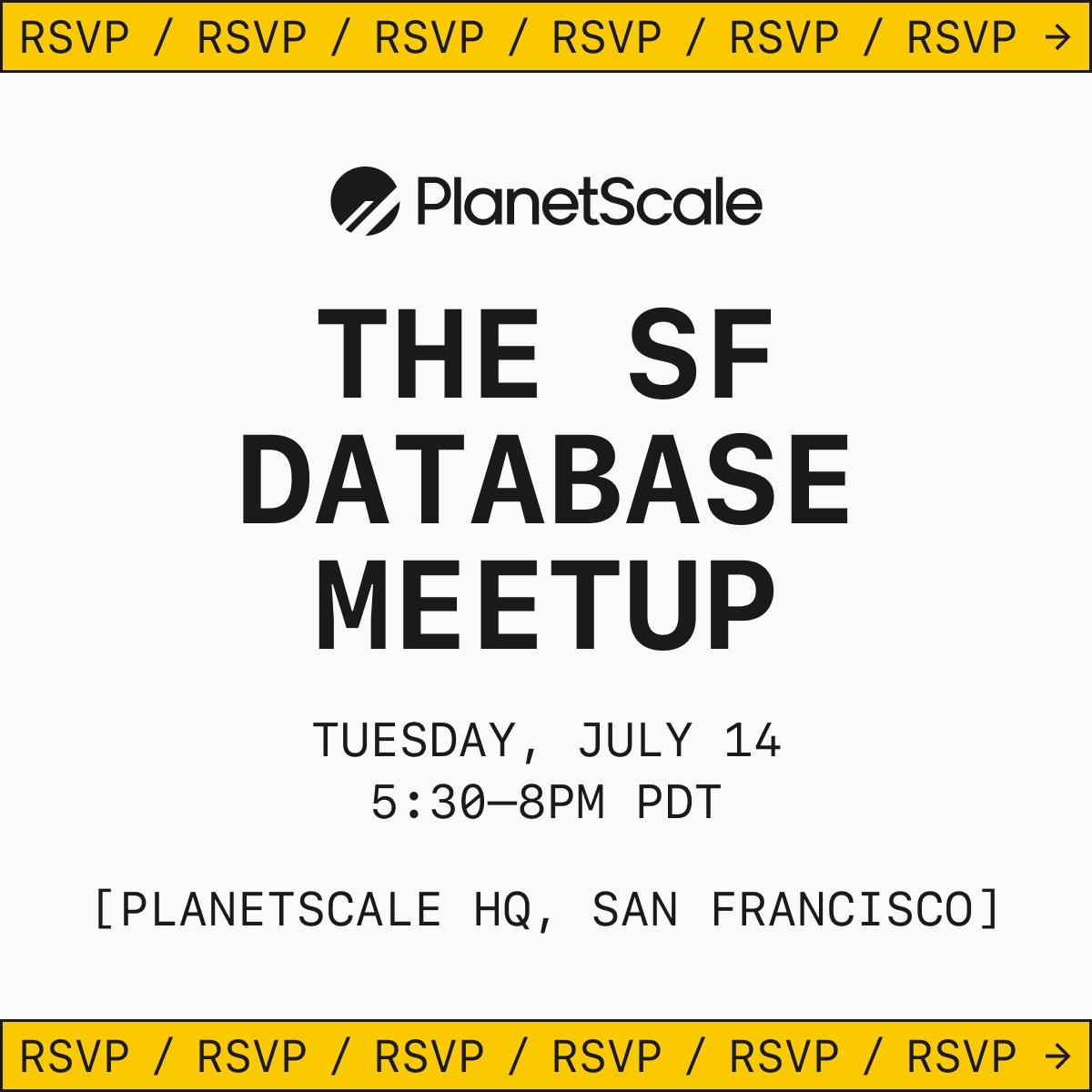 THE SF DATABASE MEETUP
