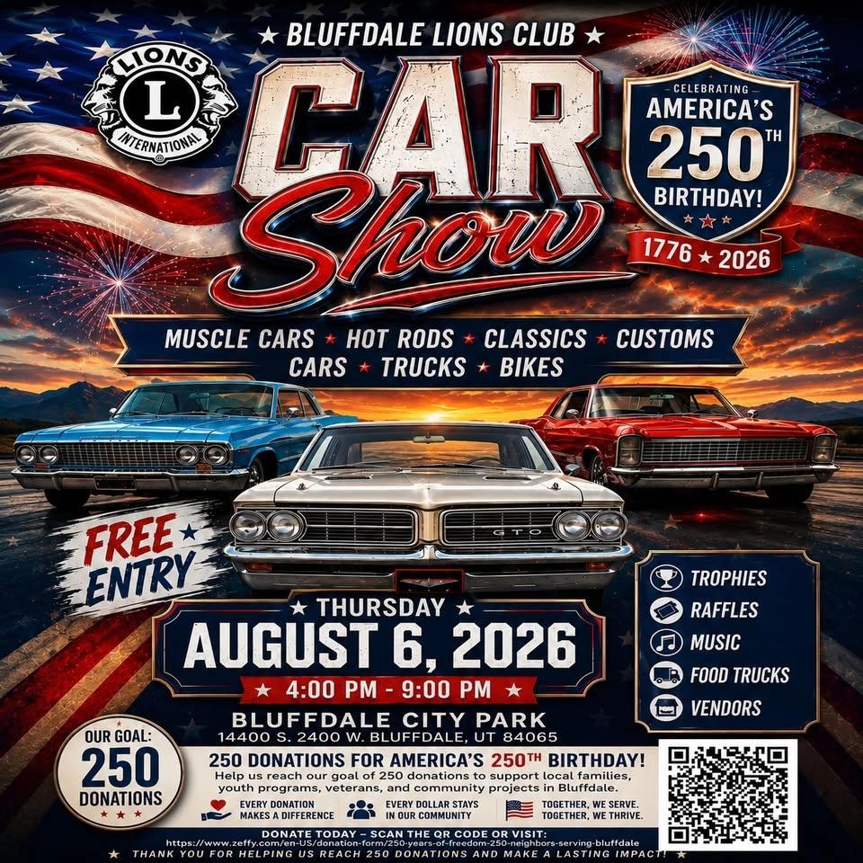 Bluffdale Lions Club Car Show & Fundraiser