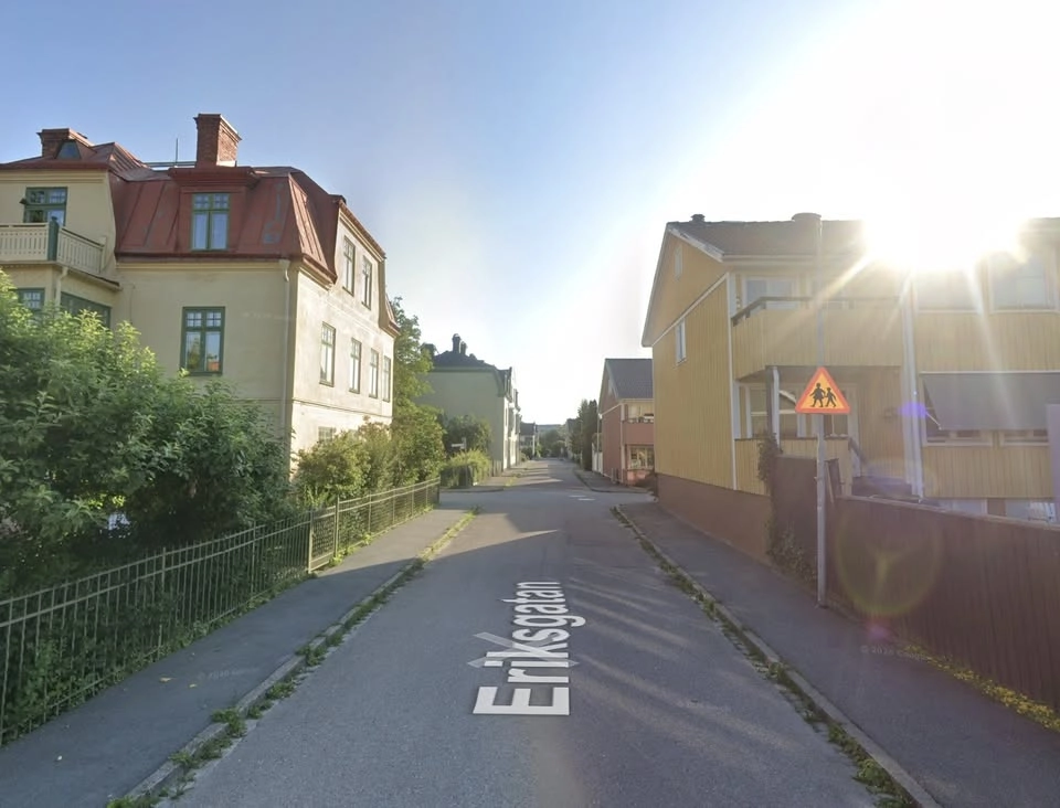 Gatuloppis på Eriksgatan i Luthagen