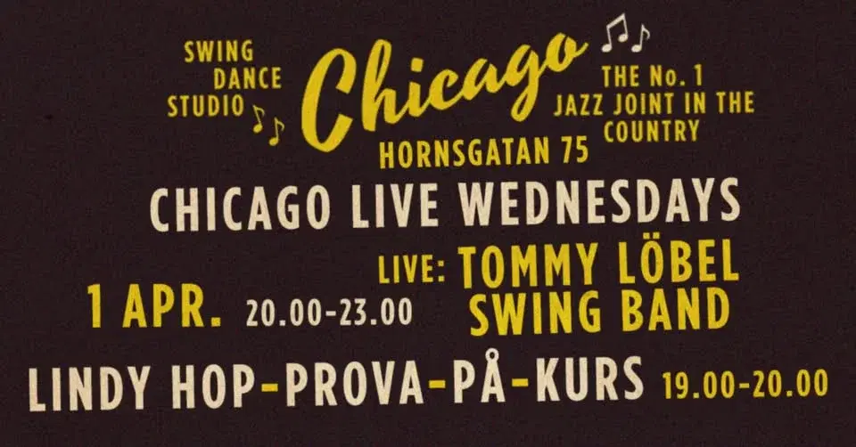 CHICAGO Live Wednesdays - Tommy Löbel Swing Band