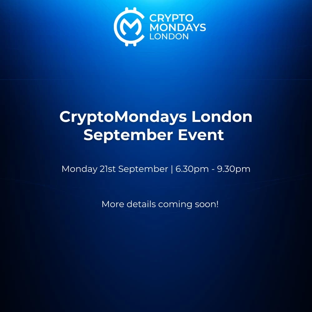 CryptoMondays London September Event