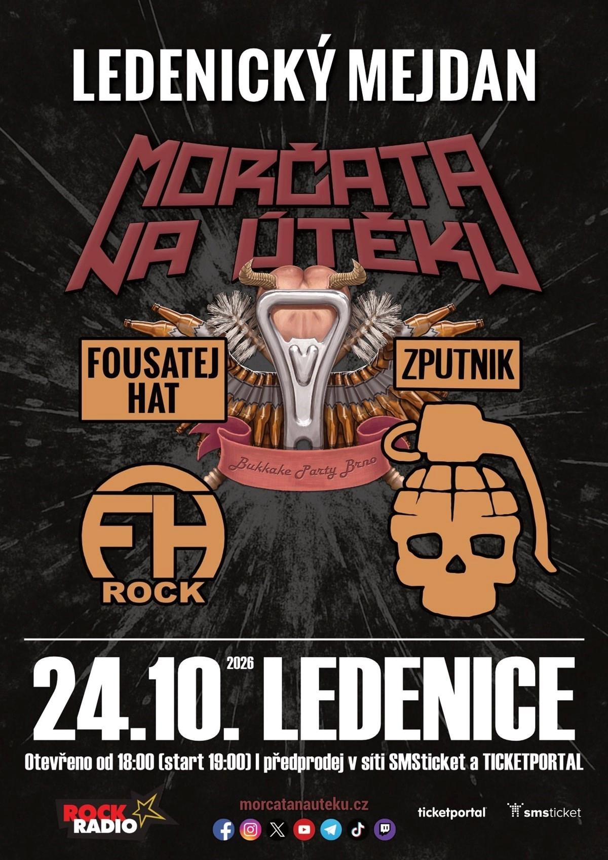 Ledenický mejdan - Morčata na útěku, Fousatej Hat, Zputnik